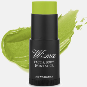 Wismee Ogre Green Face Paint Stick Green Eye Black Stick For Sports Hunting Camo Body Paint Stick Cream Gamora Witch Face Pain