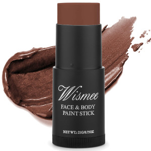 Wismee Brown Face Paint Stick Brown Eye Black Stick For Baseball Softball Football Nontoxic Oil Based Face Makeup Stick High