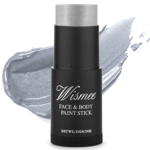 Wismee Silver Eye Black Stick Creamblendable Silver Body Paint Sticks Sweatproof Waterproof Body Paint Makeup Based Stick For