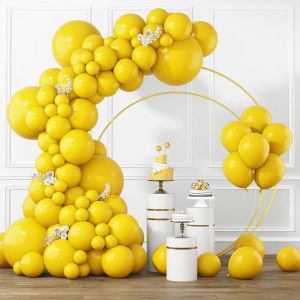 Rubfac Yellow Balloons Different Sizes 105Pcs 5101218 Inch Yellow Balloon Garland Kit For Wedding Baby Shower Birthday Party