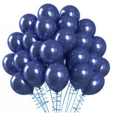 Rubfac Navy Blue Balloons 70Pcs 5 Inch Dark Blue Balloons And Ribbon Thick Latex Balloons For Birthday Wedding Baby Shower Gra