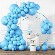 Rubfac Light Blue Balloons Different Sizes 105Pcs 5101218 Inch Sky Blue Balloon Garland Kit For Wedding Baby Shower Birthday