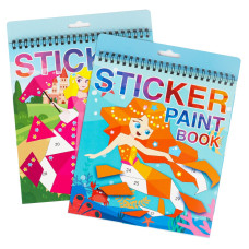 2 Pack Sticker Books For Kids Ages 48 Crafts For Kids Ages 48 Sticker Paint Books Boys And Girls Birthday Gifts Party Favor