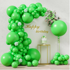 Rubfac 116Pcs Green Balloons Different Sizes Pack Of 36 18 12 10 5 Inch For Garland Arch Extra Large Balloons For Birthday Gradu