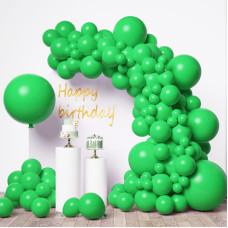 Rubfac Green Balloons 146 Pcs Different Sizes Pack Of 36 18 12 10 5 Inch For Balloon Garland Or Balloon Arch As Graduation Wedd