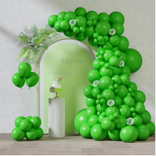 Rubfac 87Pcs Green Balloons Different Sizes 18 12 10 5 Inches For Garland Arch Premium Green Latex Balloons For Birthday Weddin