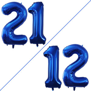 Goer Number 12 Balloons For 12Th Birthday Sweet 12 Party Decorations 42 Inch Jumbo Foil Helium 21 Balloons For 21St Birthday Par