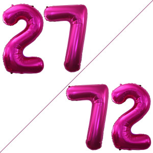 Goer Number 27 Balloons For 27Th Birthday Party Decorations 42 Inch Jumbo Foil Helium 72 Balloons For 72Nd Birthday Party Decora