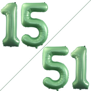 Goer Number 15 Balloons For 15Th Birthday Sweet 15 Party Decorations 42 Inch Jumbo Foil Helium 51 Balloons For 51St Birthday Par