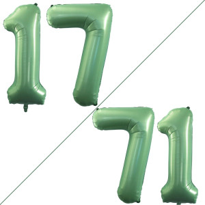 Goer Number 17 Balloons For 17Th Birthday Sweet 17 Party Decorations 42 Inch Jumbo Foil Helium 71 Balloons For 71St Birthday Par