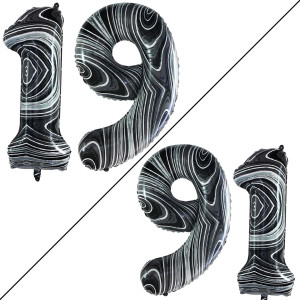 Goer Number 19 Balloons For 19Th Birthday Sweet 19 Party Decorations 42 Inch Jumbo Foil Helium 91 Balloons For 91St Birthday Par