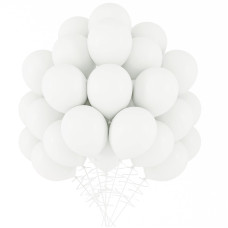 Rubfac 70Pcs White Latex Balloons 10 Inch Helium Party Balloons Latex Balloons For Balloon Garland Arch As Wedding Birthday