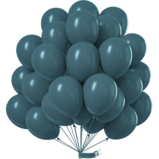 Partywoo Petrol Blue Balloons 50 Pcs 12 Inch Boho Blue Balloons Retro Blue Balloons For Balloon Garland Or Balloon Arch As Bir