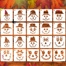 Fall Stencils Scarecrow Painting Stencils Halloween Stencil Templates For Wood Sign Tier Tray Decor Hw 20P5In