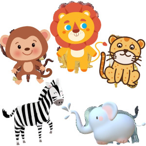 Jungle Safari Animals Balloons Jungle Safari Theme Birthday Party Decorations Lions Zebra Elephant Monkey Leopard Foil Balloon