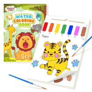 Feredo Kids Water Coloring Books For Toddlers Watercolor Painting Book And Drawing Art Paper For Kids Mess Free Craft Supplies