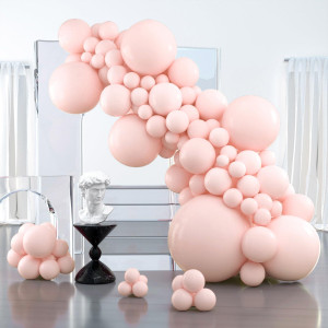 Partywoo Pale Pink Balloons 100 Pcs Pink Balloons Different Sizes Pack Of 36 Inch 18 Inch 12 Inch 10 Inch 5 Inch Pink Balloons