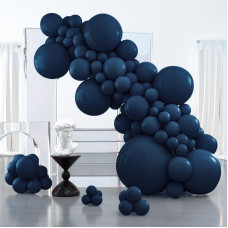 Partywoo Nile Blue Balloons 127 Pcs Dark Blue Balloons Different Sizes Pack Of 36 Inch 18 Inch 12 Inch 10 Inch 5 Inch Blue Ball