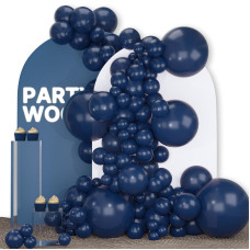 Partywoo Nile Blue Balloons 140 Pcs Dark Blue Balloons Different Sizes Pack Of 18 Inch 12 Inch 10 Inch 5 Inch Blue Balloons For