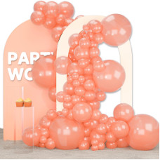 Partywoo Pearl Rose Gold Balloons 140 Pcs Rose Gold Balloons Different Sizes Pack Of 18 Inch 12 Inch 10 Inch 5 Inch Rose Gold B