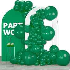 Partywoo Pearl Emerald Green Balloons 140 Pcs Emerald Green Balloons Different Sizes Pack Of 18 Inch 12 Inch 10 Inch 5 Inch Dar