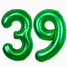 Green Number 39 Balloons 40Inch Foil Number Balloon 39Th Birthday Balloons Digit 39 Helium Big Balloons For Birthday Party Decor