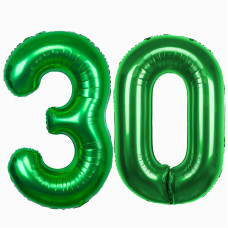 Giant 40 Inch Green Number 30 Balloons Jumbo Huge 30 Foil Mylar Helium Number Digital Balloons Mylar Digital Balloons 30Th Birth