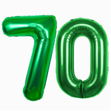 40 Inch Green Number 70 Balloons Big Giant Jumbo Large Number 70 Foil Mylar Balloons For Women Men Green70Th Birthday Party Supp