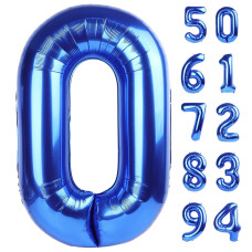 Navy Blue Number Balloon 40 Inch 0 Number Balloons 10 20 30 40 50 Numbers Balloon Birthday Decorations Blue Party Supplies Fo