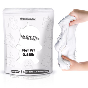 Essenson White Air Dry Clay 141 Ounce Modeling Clay For Kids Diy Molding Magic White Clay Gift For Kids