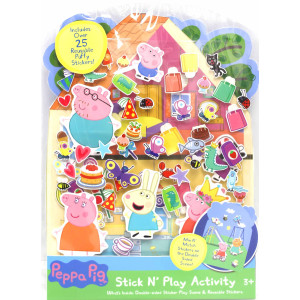 Tara Toys Peppa Stick N Play 25Ct Resuable Stickers Double Sided Scene