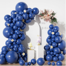 Navy Blue Balloons In Different Sizes 5 10 12 18Inch134Pcs Navy Blue Balloons For Garland Arch