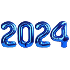 Navy Blue 2024 Balloon Number Balloon 40 Inch 2024 Balloon Number Birthday Decorations 2024 2024 Birthday Party Supplies Num