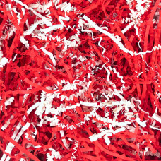 Amsthow Crinkle Cut Paper Shred Basket Filler 12 Lb Red And White Gift Wrap Box Stuffing Raffia Cut Shredded Grass For Gift Bas