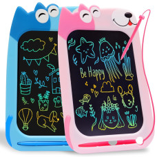 Toddler Toys 23 Year Old Girl Boy 2 Pack Lcd Writing Tablet For Kids 85In Blue Drawing Tablet Mess Free Kids Toys Kids Toys Le