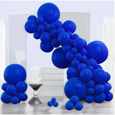 Partywoo Persian Blue Balloons 120 Pcs Dark Blue Balloons Different Sizes Pack Of 18 Inch 12 Inch 10 Inch 5 Inch For Blue Ballo