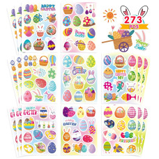 273 Pcs Easter Stickers Spring Stickers Easter Stickers For Kids Easter Theme Stickers Easter Egg Bunny Stickers Decoratingpa