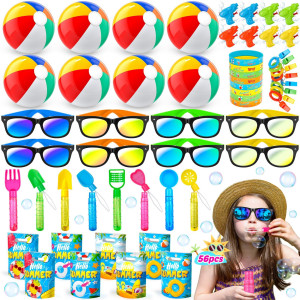 Pool Party Favors And Beach Party Favors 56 Pcs Summer Birthday Beach Pool Party Favors For Kids 35 48 Beach Balls Kids Sung