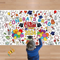 Ohome Graduation Giant Coloring Postertablecloth Kindergarten Graduation Gifts 30 X 72 Inches Jumbo Coloring Banner Kids Cr