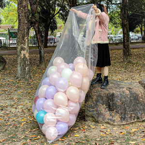 Large Balloon Bags 8Pcs 315 Mil Heavy Duty And Durable Balloon Transport Bags Transparent Giant Storage Bags 98 X 59 4P