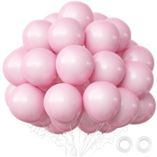 Oumuamua Pink Balloons Light Pink Balloons 50Pcs Baby Pink Latex Balloons Pastel Pink Balloon For Women Grils Baby Shower Birth