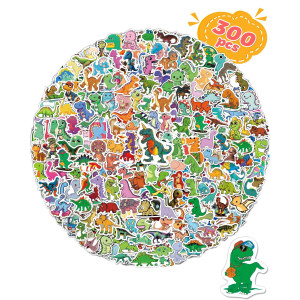 300 Pcs Dinosaur Stickers For Kids Cute Waterproof Water Bottle Stickers For School Students Gifts Classroom Teachers Prizes Di