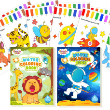 Feredo Kids Kids Watercolor Drawing Paint Set 2 Pack Coloring Painting Book For Age 4 5 7 8 Arts And Crafts Activities Christma