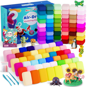 Air Dry Clay 102 Colors Modeling Clay For Kids Model Magic Clay Diy Molding Clay Starter Kit With Sculpting Tools Soft Nons