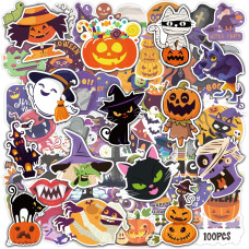 Ohome Halloween Stickers 100 Pcs Halloween Party Favors Halloween Stickers For Kids Vinyl Halloween Games Toys Gifts Party