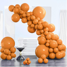 Partywoo Burnt Orange Balloons 85 Pcs Orange Balloon Different Sizes Pack Of 18 12 10 5 Inch Terracotta Balloon Garland Arch Kit