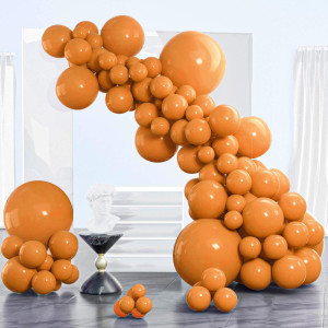 Partywoo Burnt Orange Balloons 85 Pcs Orange Balloon Different Sizes Pack Of 18 12 10 5 Inch Terracotta Balloon Garland Arch Kit