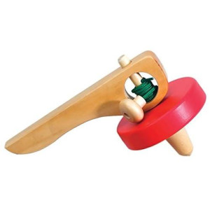 The Original Toy Company Hand Spinning Top (Red)