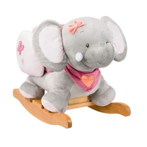 Nattou Adele And Valentine Rocker Adele The Elephant Pinkgrey