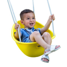 Swurfer Coconut Toddler Swing Comfy Baby Swing Outdoor 3 Point Adjustable Safety Harness Secure Safe Quick Click Locking S